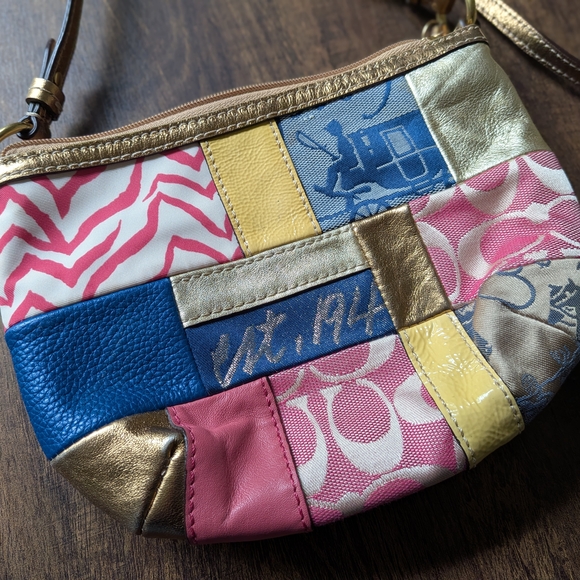 Coach Multicolor Patchwork Crossbody Bag - Picture 5 of 10